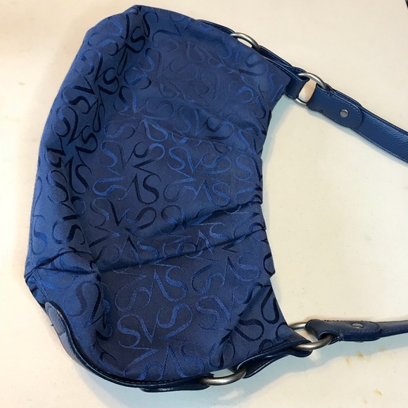 Simply Vera Vera wang blue purse leather strap - Picture 2 of 5